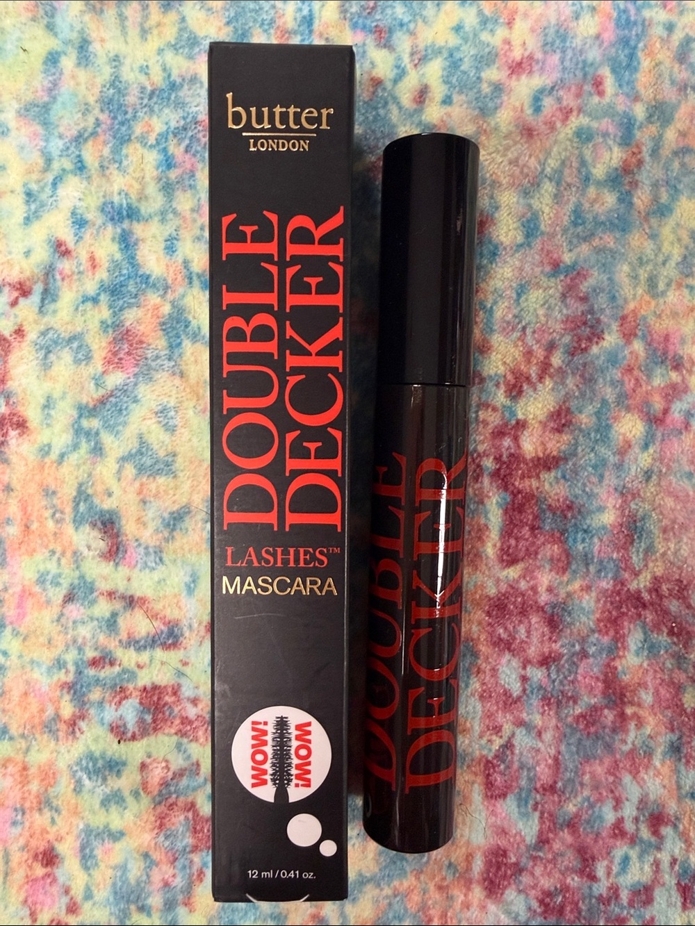 butter LONDON Double Decker Mascara — Black with Red Logo